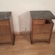 Tables de chevet italiennes Art Déco en noyer, Set de 2