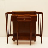 Console en bois de noyer courbé 1940