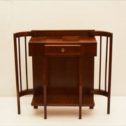 Console en bois de noyer courbé 1940
