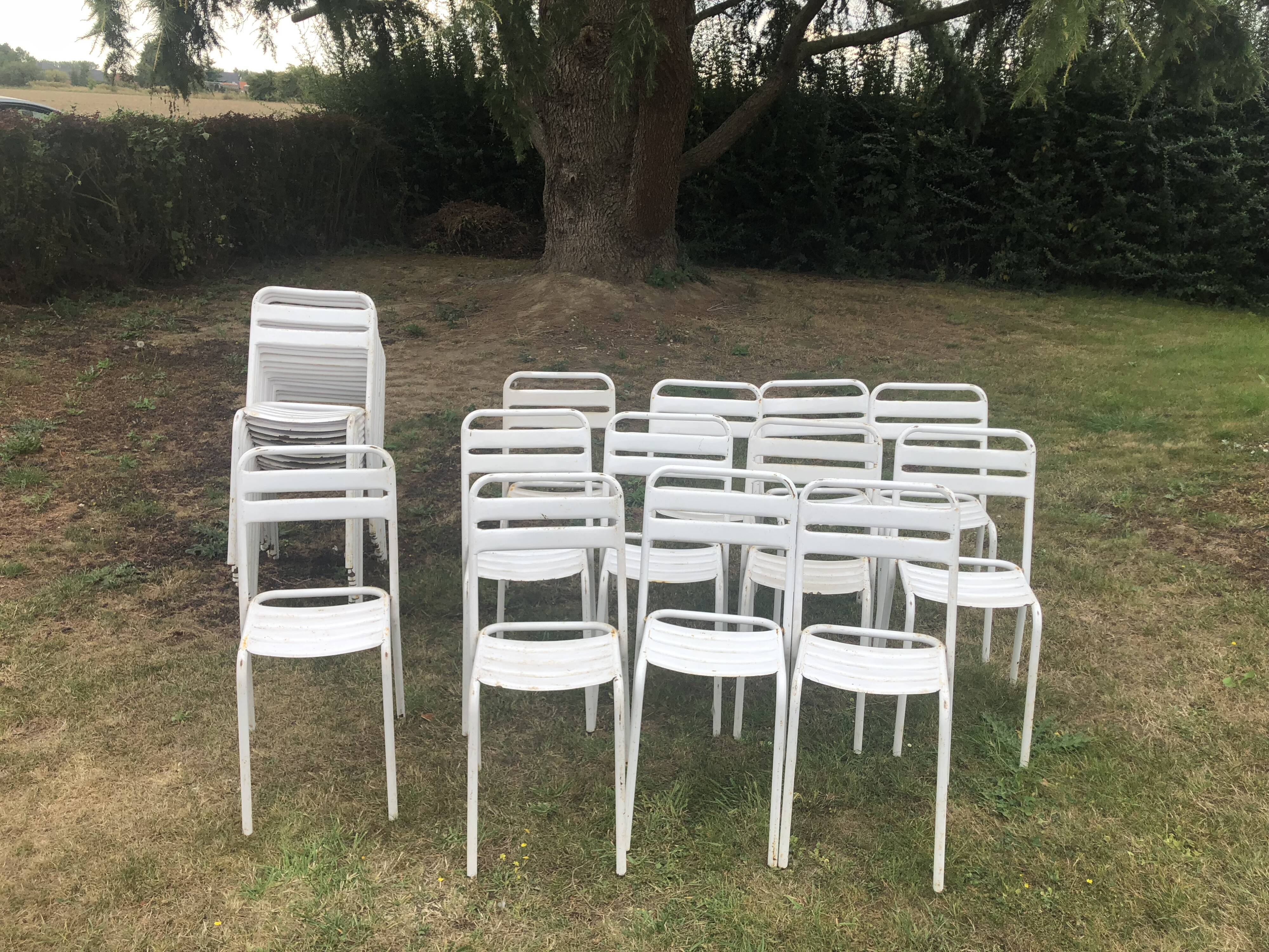 Tolix t2 chair with slats