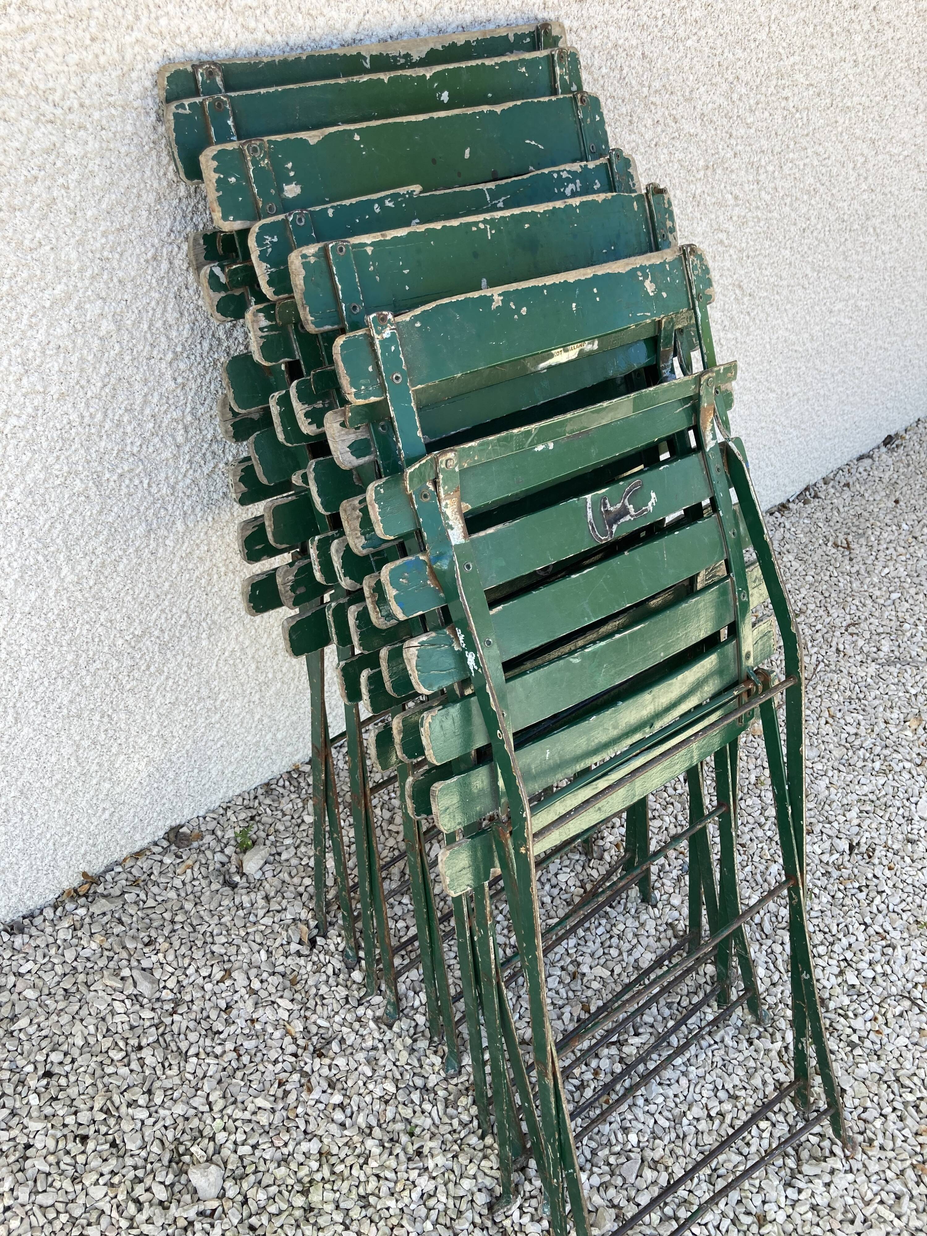 6 folding garden chairs