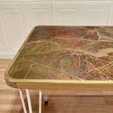 HIGH DESIGN TABLE WITH SCANDINAVIAN SIGNATURE 1950.