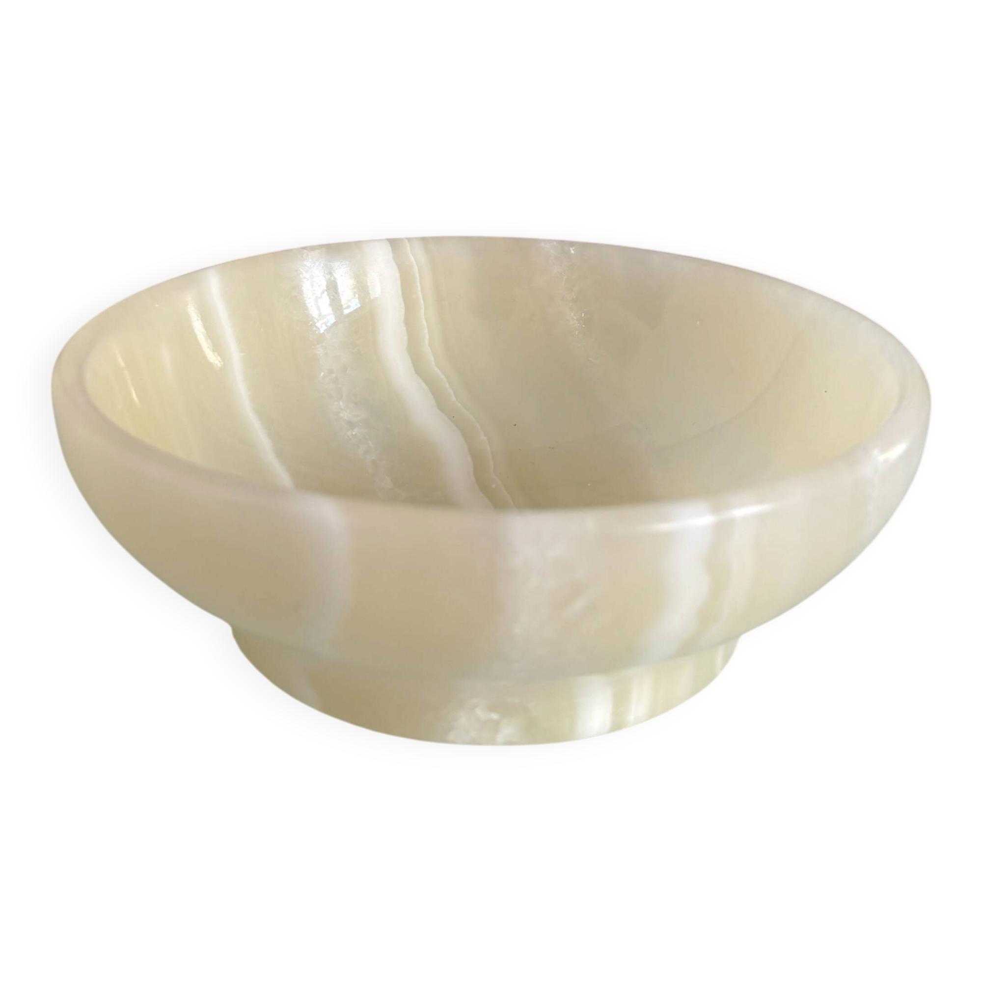 Vintage decorative onyx bowl