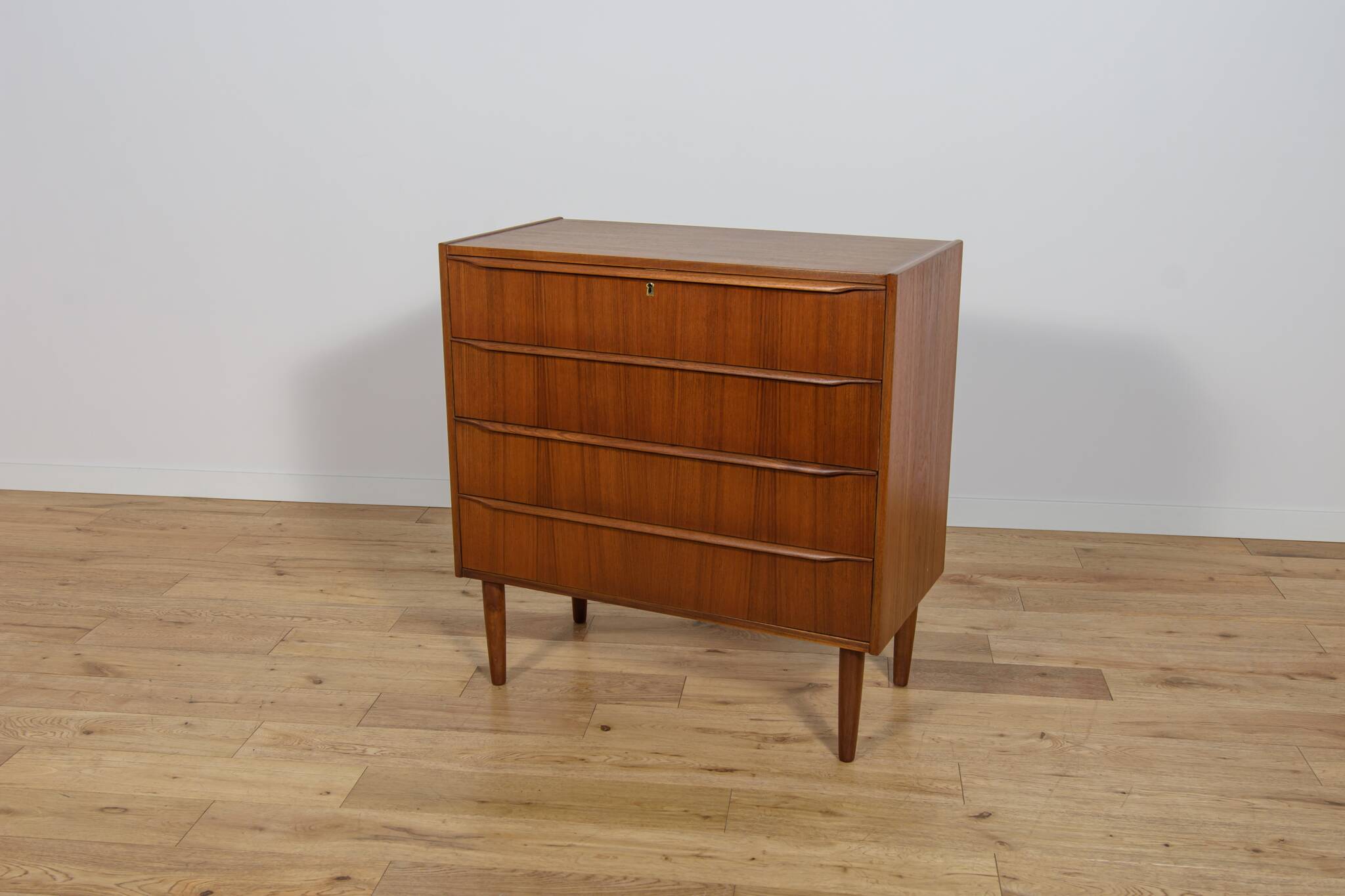 Mid-century teak dresser with dressing table, Denmark, 1960s
