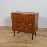 Mid-century teak dresser with dressing table, Denmark, 1960s