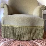 Velvet toad armchair like new