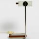 Rare original 1960s Kaiser Leuchten light metal teak table lamp