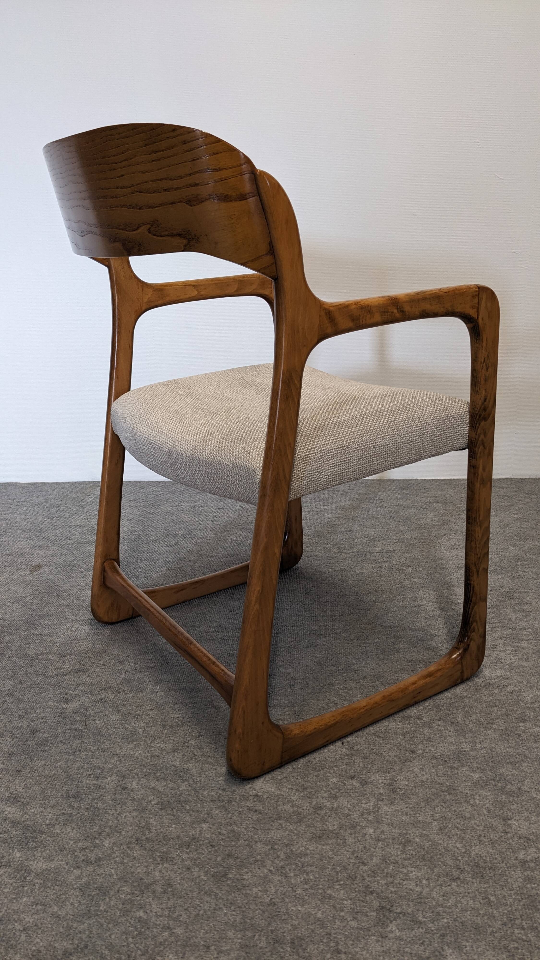 Baumann sled chair from the 60s/70s