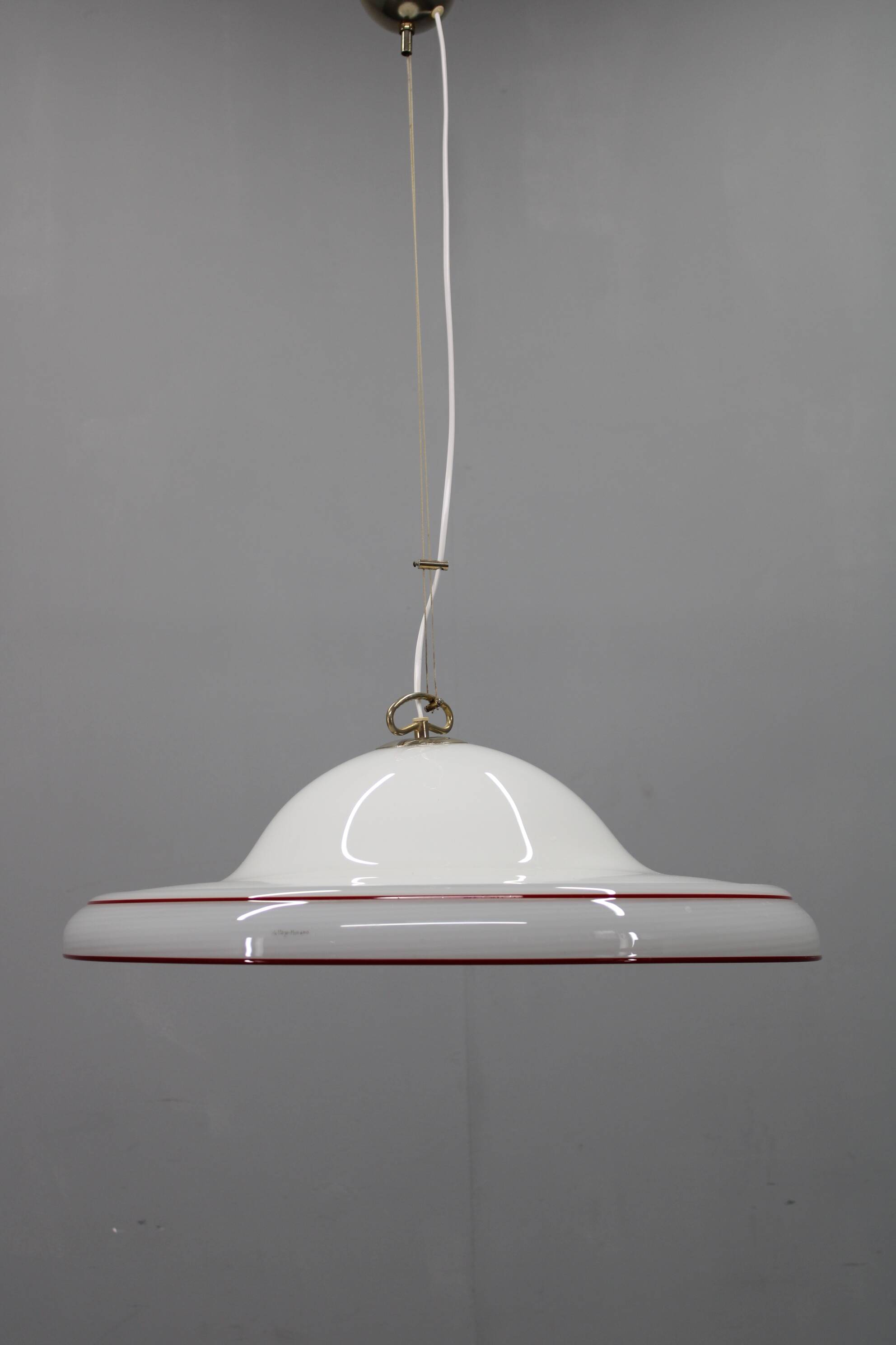 Murano glass pendant light, Italy, 1970s