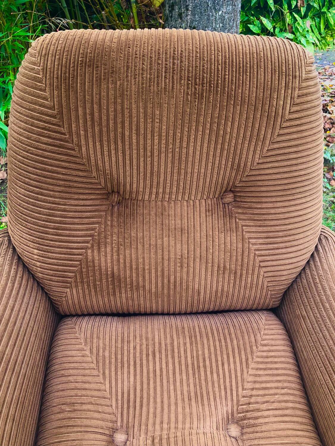 Vintage corduroy armchair