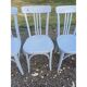 6 chaises bistrot Baumann bois cérusé vieux gris