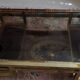 Brass Coffee Table with Smoked Glass Tops. French Work of