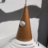 Scandinavian white metal pendant light