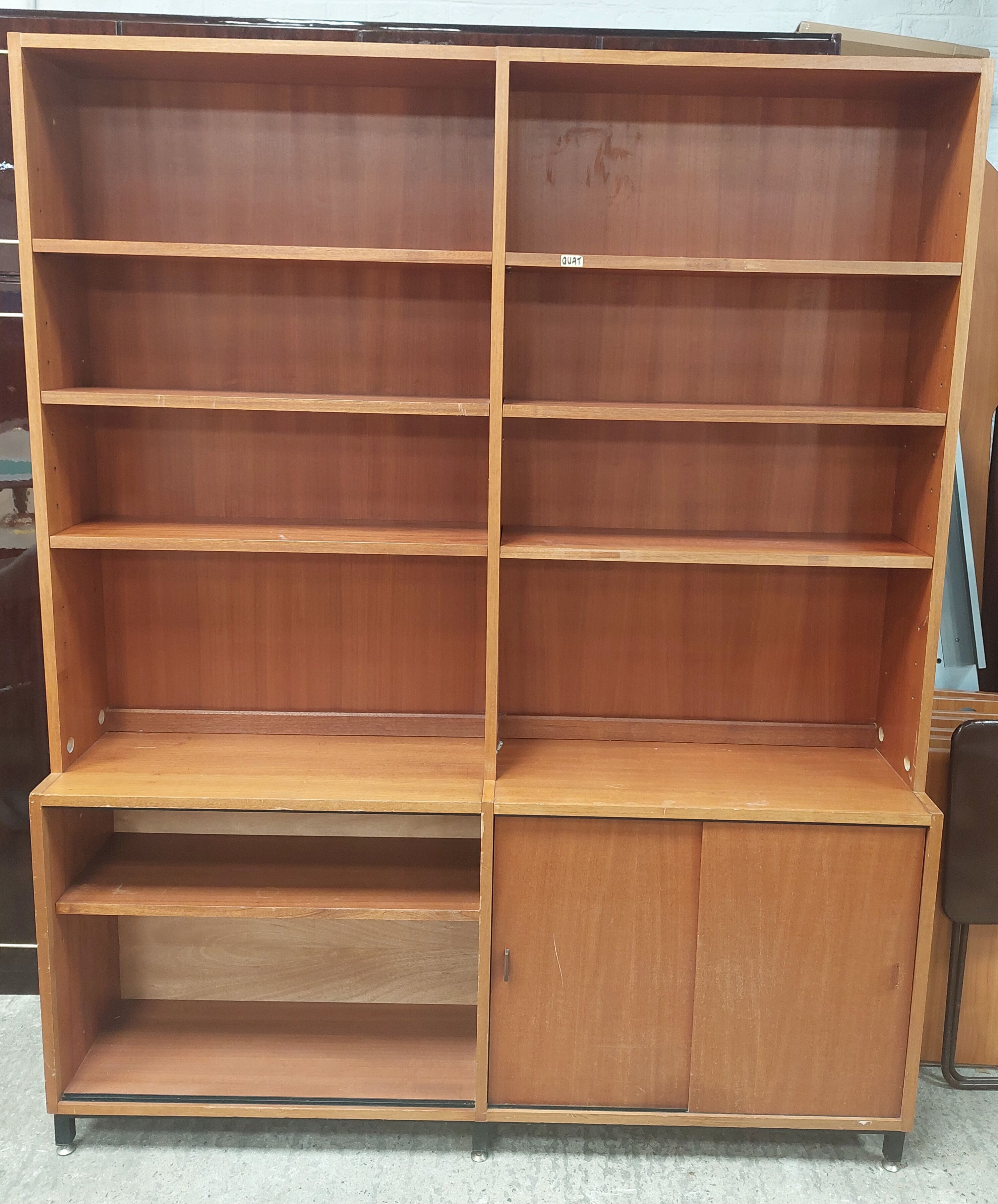 Bookcase in 2 parts vintage