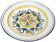 19th-century Lunéville polychrome faience plate with floral decoration.