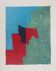 Serge Poliakoff: Red, green and blue composition, original lithograph