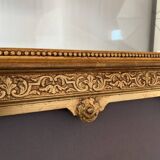 Miroir Doré En Bois Sculpté Style Louis XVI, XIXe Siècle