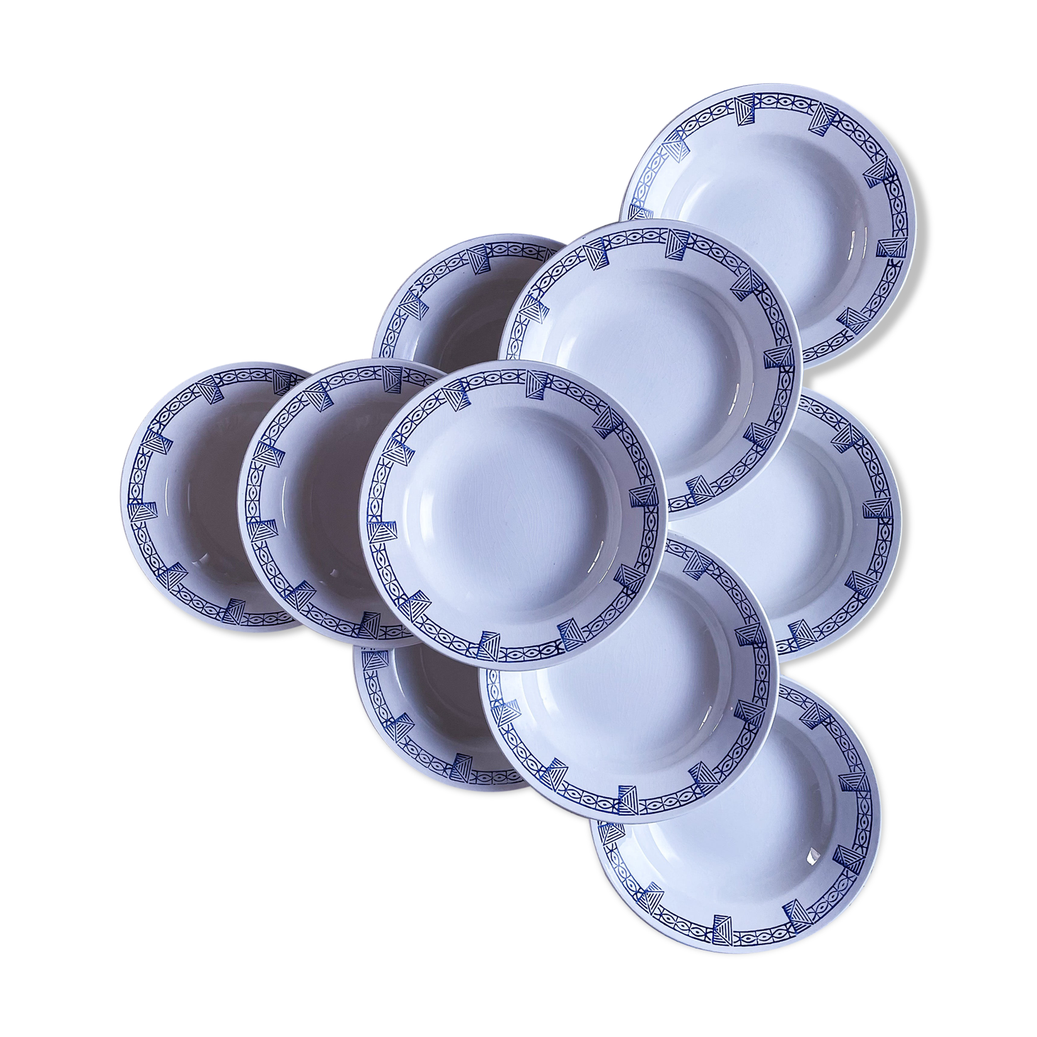 10 hollow plates gien model lorris
