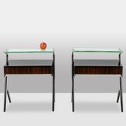 Ico Parisi. Pair of bedside tables or end tables. 1950s-60s.