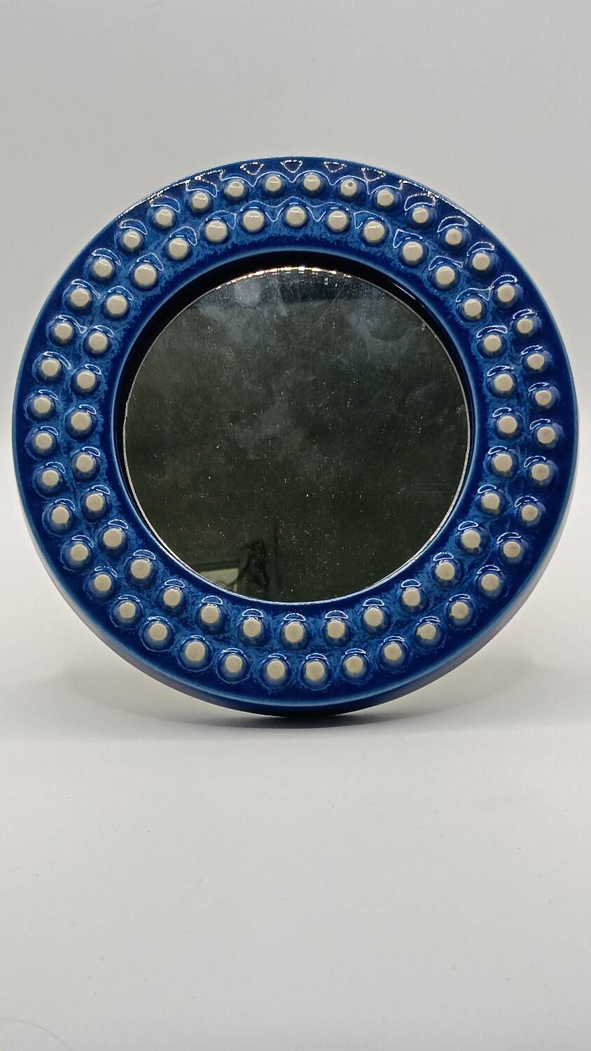 “Kuli” Ceramic Mirror by Britt Louise Sundell for Gustavsberg