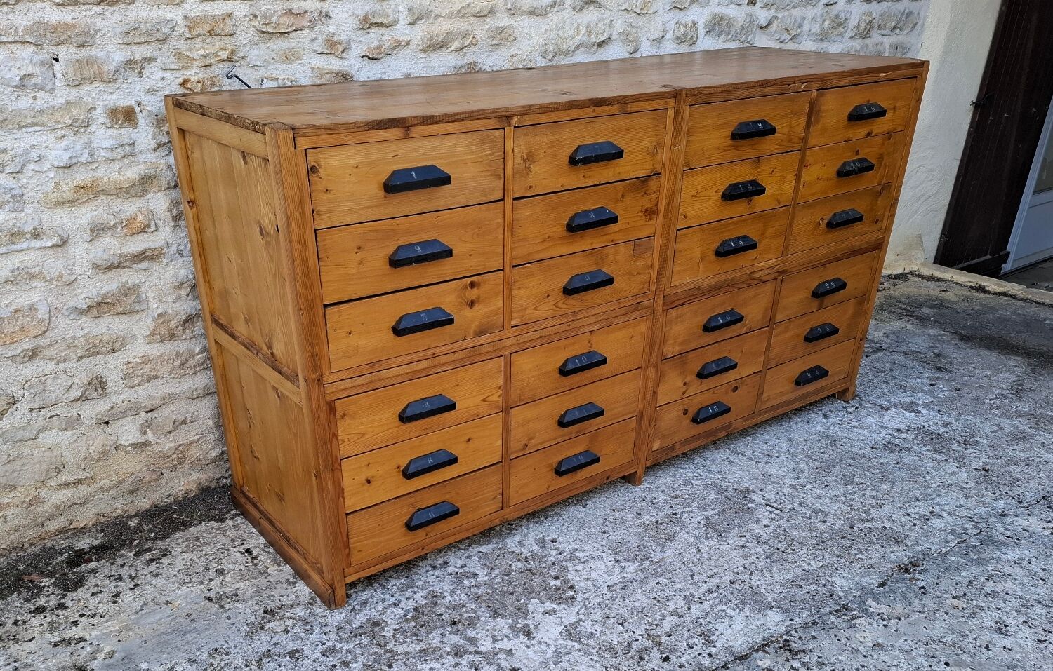 Craft cabinet with drawers