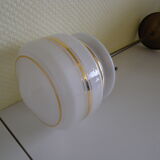 Suspension en laiton et opaline Pays Basa années 1960/1970