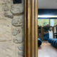Antique Louis-Philippe mirror 200/150cm gold leaf and mercury glass