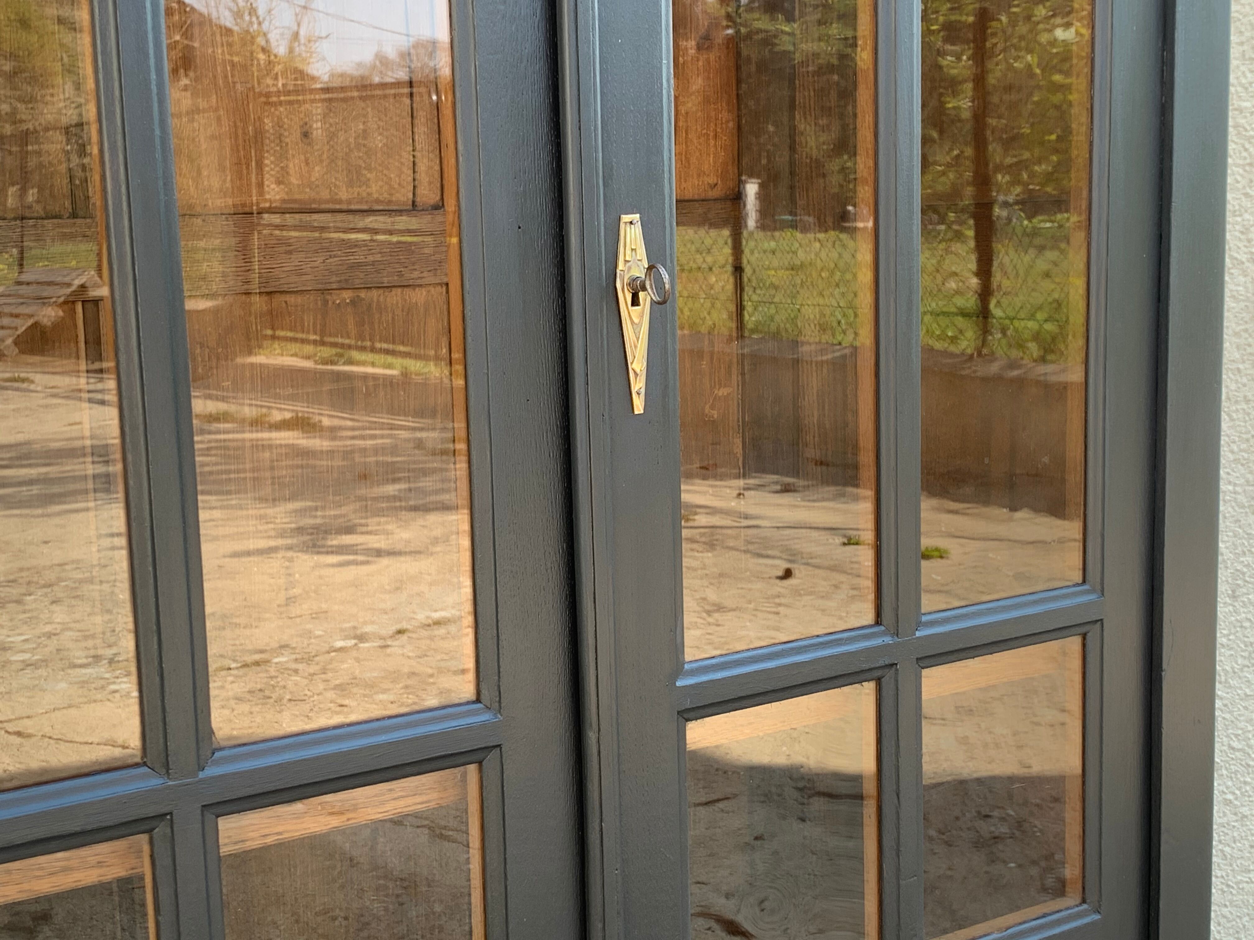 Glass-glazed Parisian wardrobe 1930