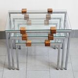 Set of 3 vintage nesting tables 1960