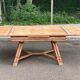 Renovated 1930s Spanish extendable dining table in oak.