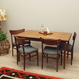Set of four teak chairs, Danish design, 1970s, production: Denmark