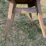 Set of 4 minimalist oak chairs from the 50s