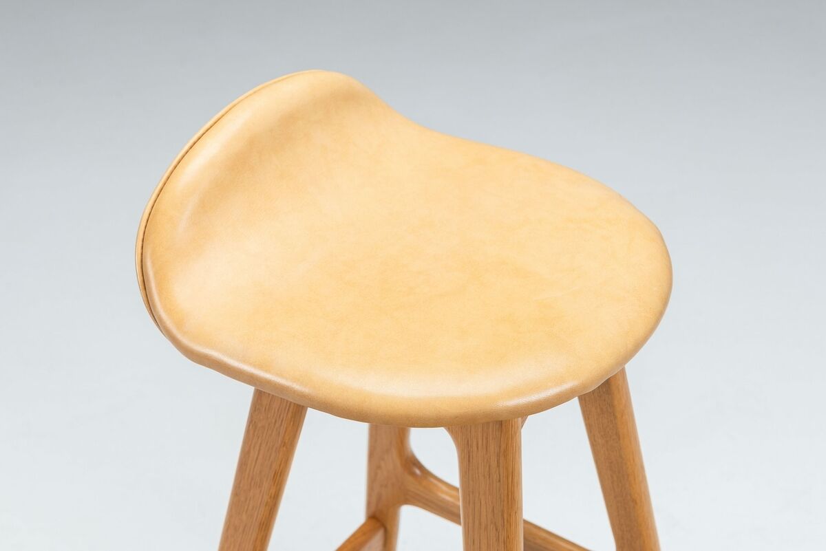 Erik Buch set of four “OD61” bar stools Oddense Mobler Denmark 1965