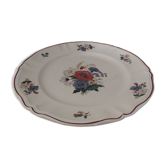 Sarreguemines round dish, agreste model