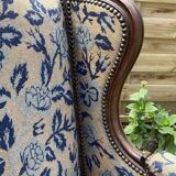 Louis XV style wingback armchair