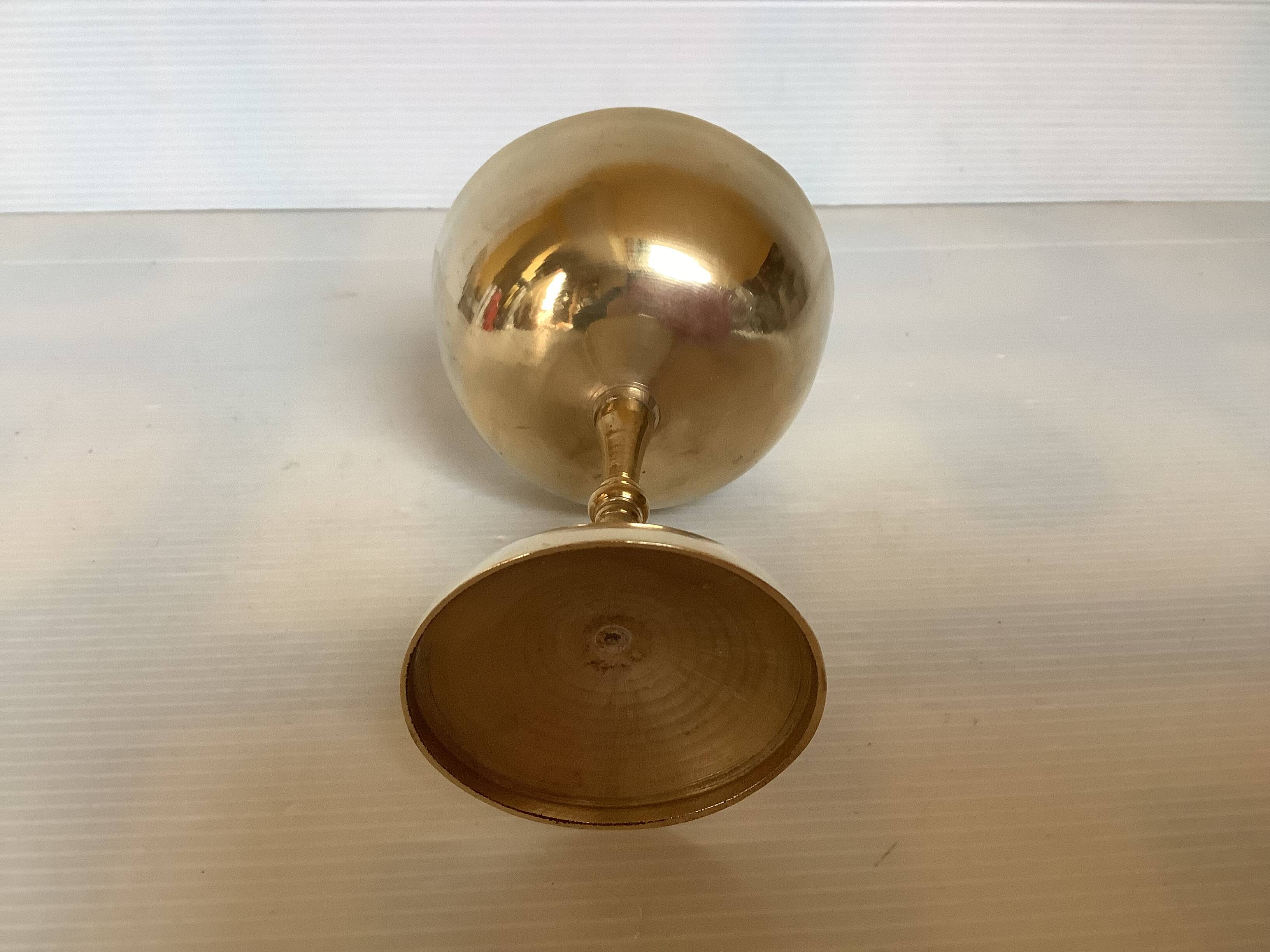 Brass chalice ring sizer pocket emptier