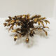 Gilded Italian Hollywood Regency metal wall lamp or flush light by Hans Kögl