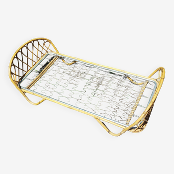 Rattan basket bed