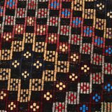 6X10 Bluw & Burgundy Handmade Vintage Kilim Rug, 181x295Cm