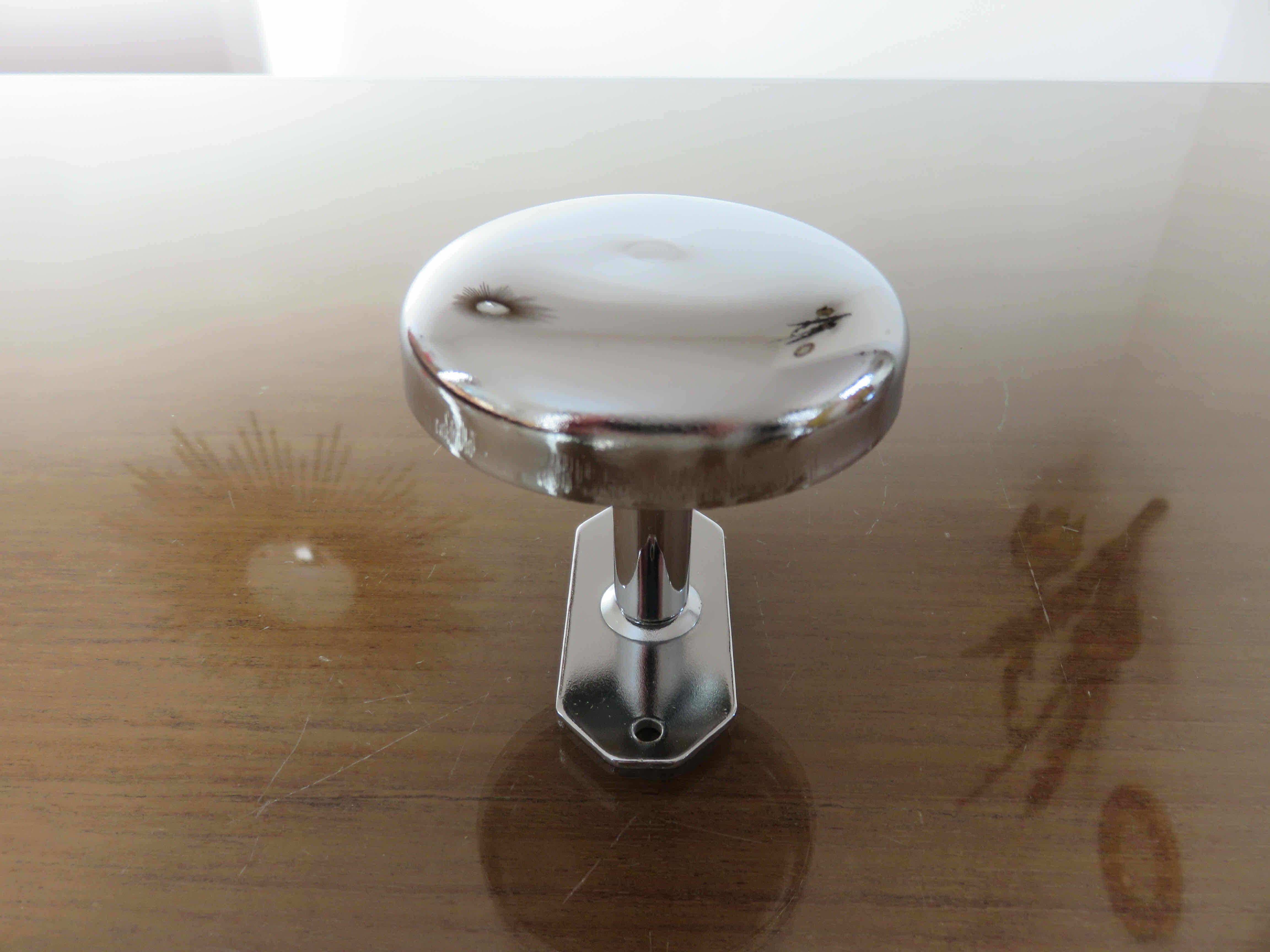 Chrome metal hook 70s