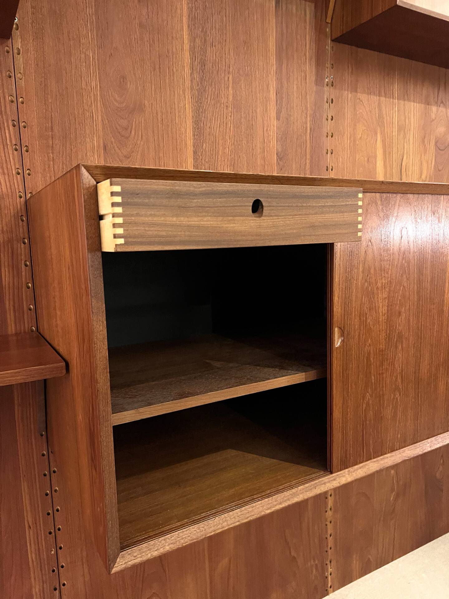 Modular wall shelf by Poul Cadovius, Teak, 1960s