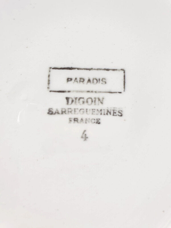 Hollow dish Digoin Sarreguemines