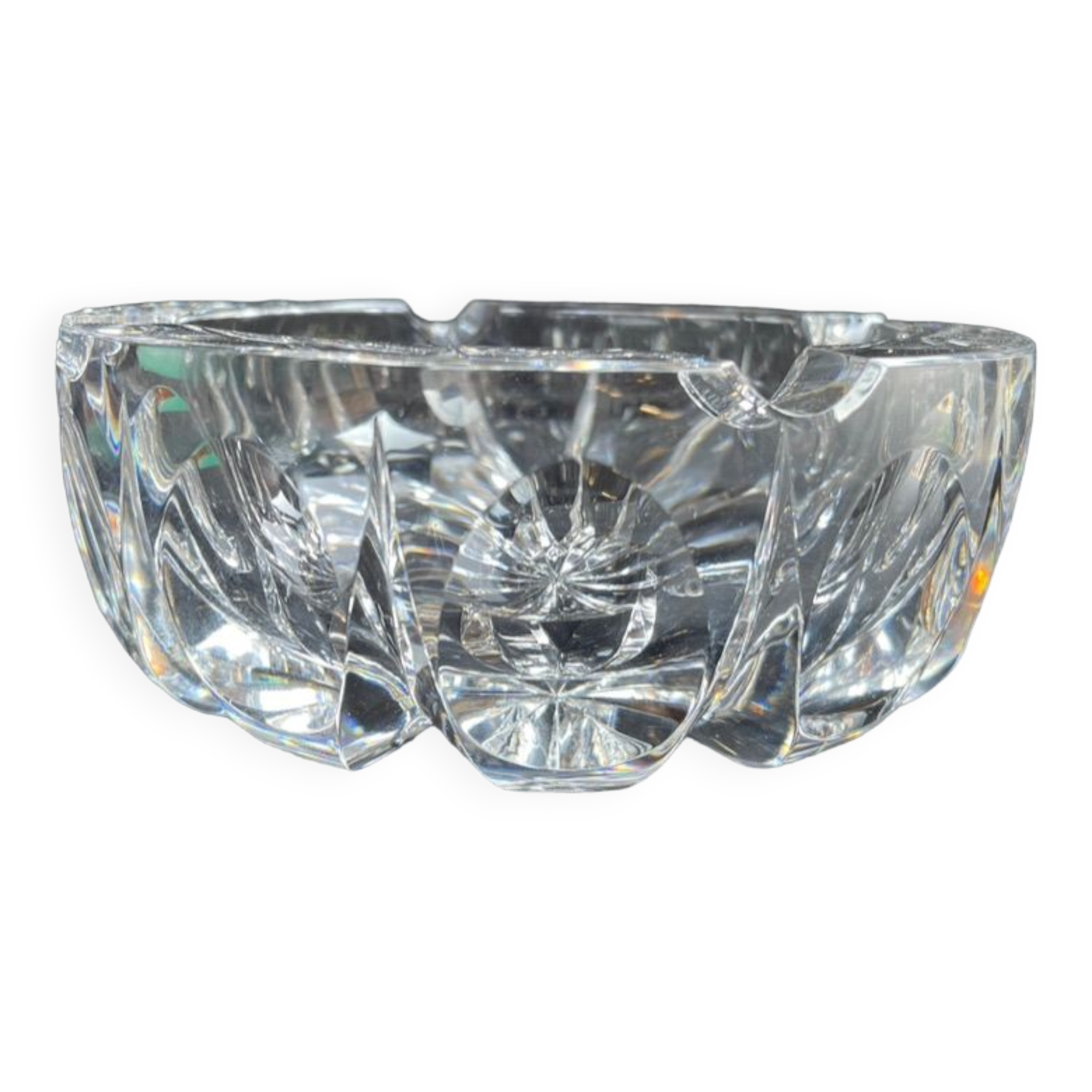 Cut crystal ashtray Saint Louis