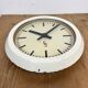 Beige industrial factory wall clock from Siemens, 1950s