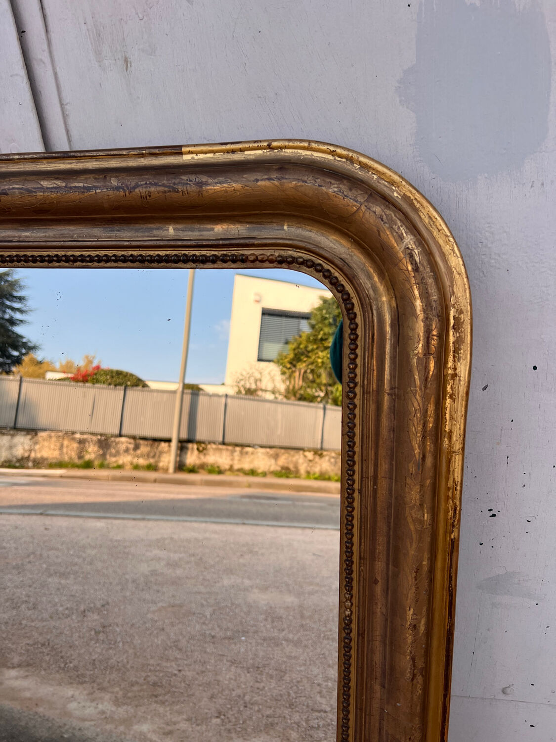 Miroir doré Louis Philippe