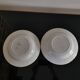 Set of 2 soup plates, Henri model, blue and red flowers Lunéville