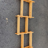 Vintage modular pine wall shelf
