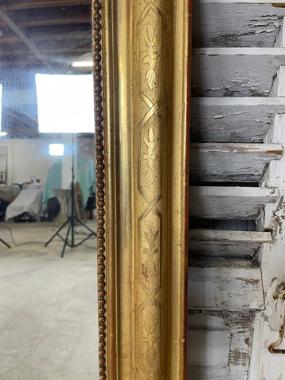 Mirror louis philippe gilded 19th