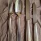 Betty 1930 art deco silver-plated metal Boulenger cutlery set, 50 pieces.