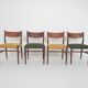 Set of four teak Pastoe "SA10" dining chairs, The Netherlands 1959